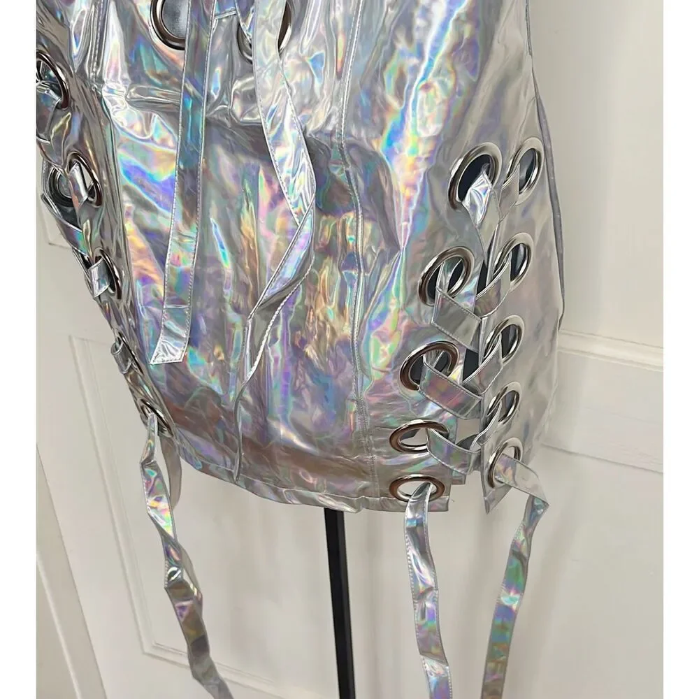 Dolls Kill Club Exx Luminous Leviathin Mini Dress/Costume Nwt Medium Halloween - Picture 4 of 6